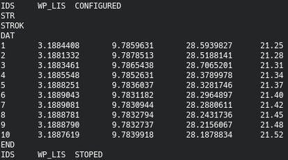 retorno de str y dsPic de datos