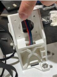 Wires entering position